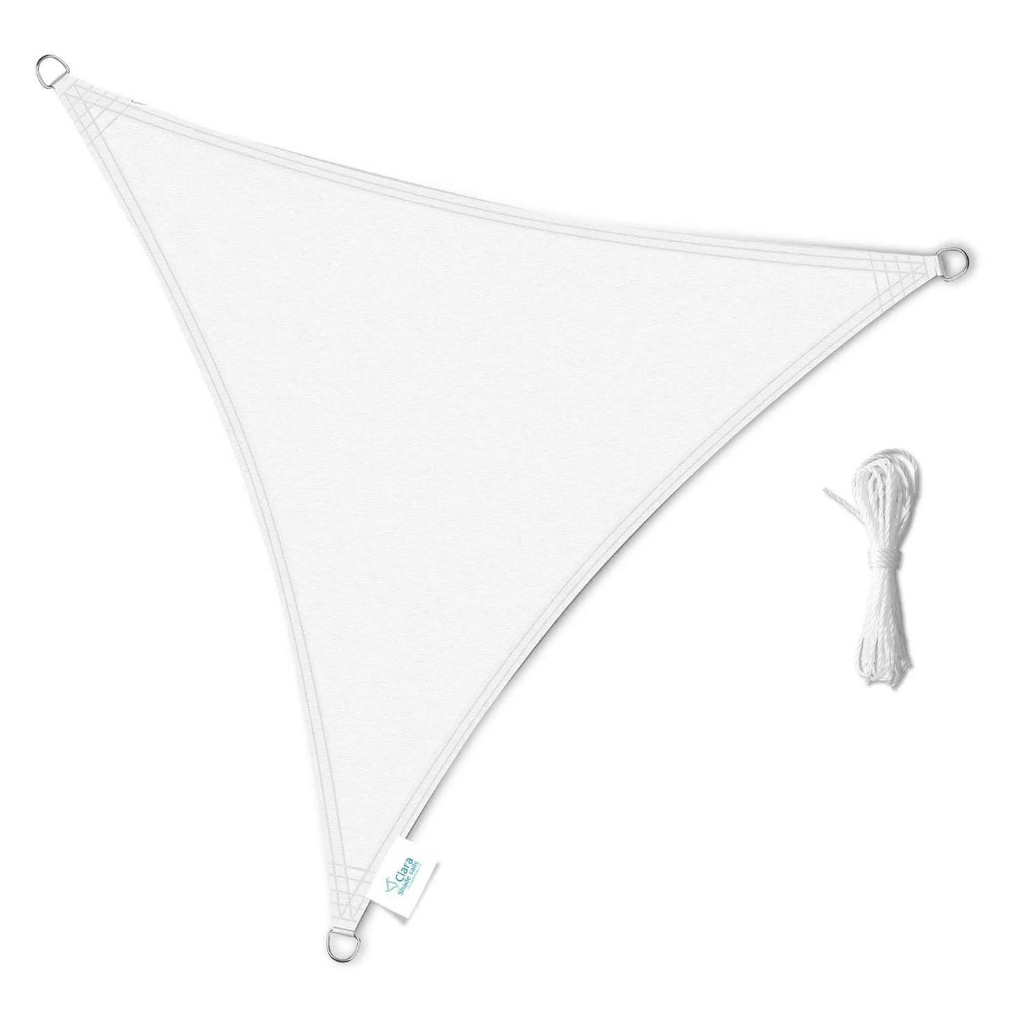 Equilateral Triangle 2m - Clara Sun Shade Sail White Waterproof Patio Garden Sun Canopy Awning Clara Shade Sails