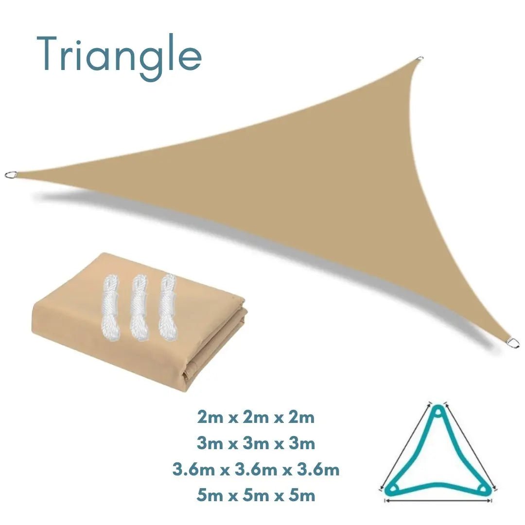 Equilateral Triangle Sand Sun Shade Sail Water Clara Shade Sails