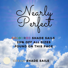 Nearly Perfect - Cream Coloured Shade Sails Opened But Not Used Clara Shade Sails