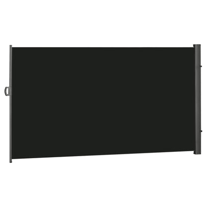 Outsunny Retractable Side Awning Privacy Screen, Black - 3m x 2m