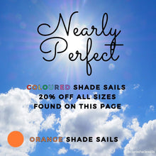 Nearly Perfect - Orange Coloured Shade Sails Opened But Not Used - Clara Shade Sails - Clara Shade Sails - Rectangle - 2m x 3m - 