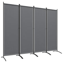 Outsunny 4 Panel Folding Outdoor Privacy Screen - Dark Grey - Clara Shade Sails - Outsunny - 