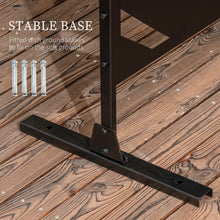 Outsunny Decorative Black Metal Garden Privacy Screen, Banana Leaf - Clara Shade Sails - Outsunny - 