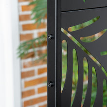 Outsunny Decorative Black Metal Garden Privacy Screen, Willow Branch - Clara Shade Sails - Outsunny - 