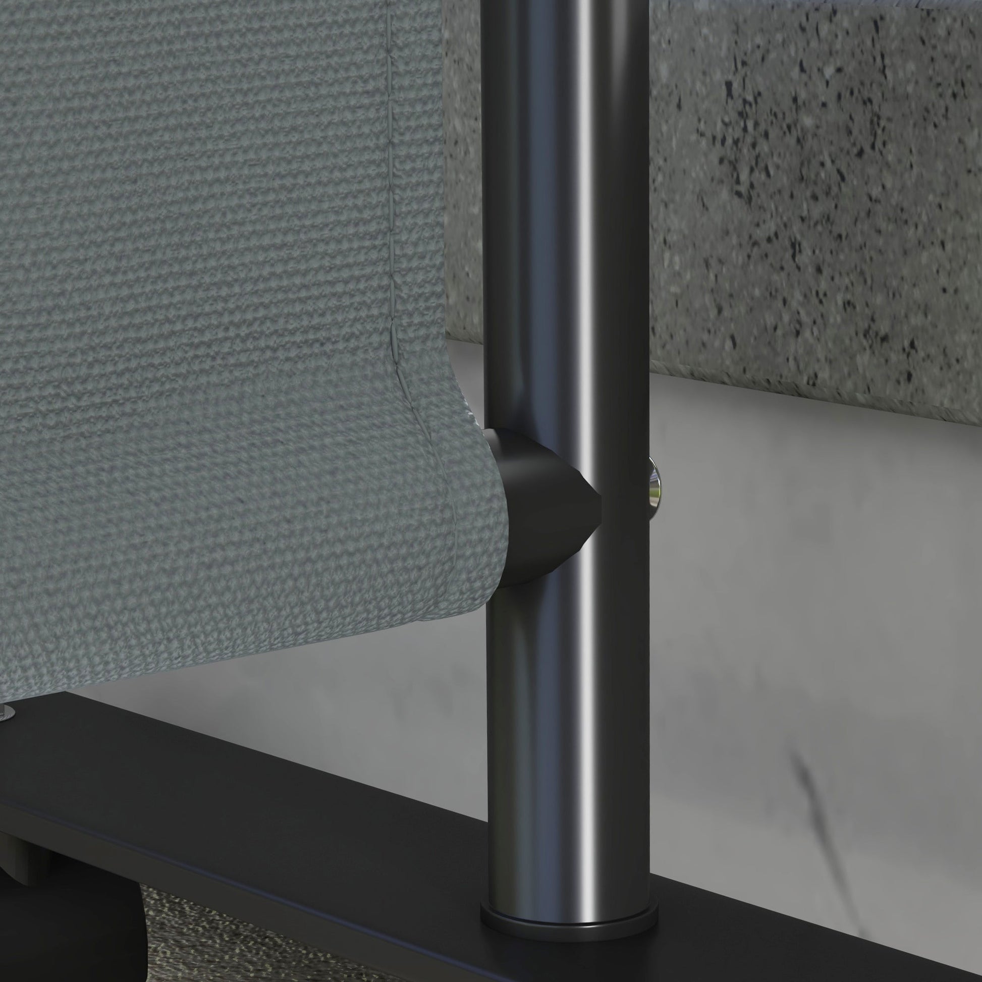 Outsunny Outdoor Privacy Screen with Wheels - Dark Grey - Clara Shade Sails - Outsunny - 