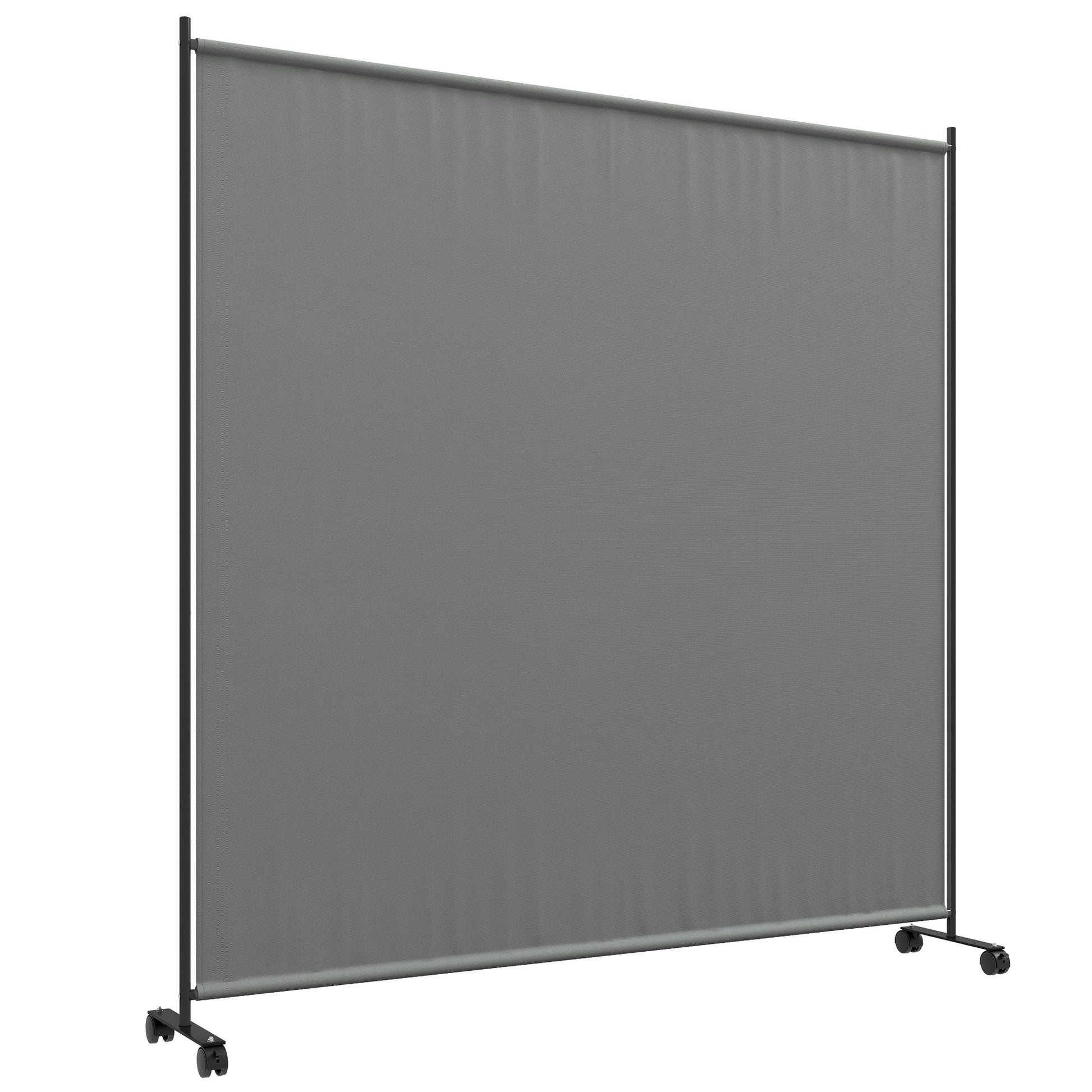 Outsunny Outdoor Privacy Screen with Wheels - Dark Grey - Clara Shade Sails - Outsunny - 