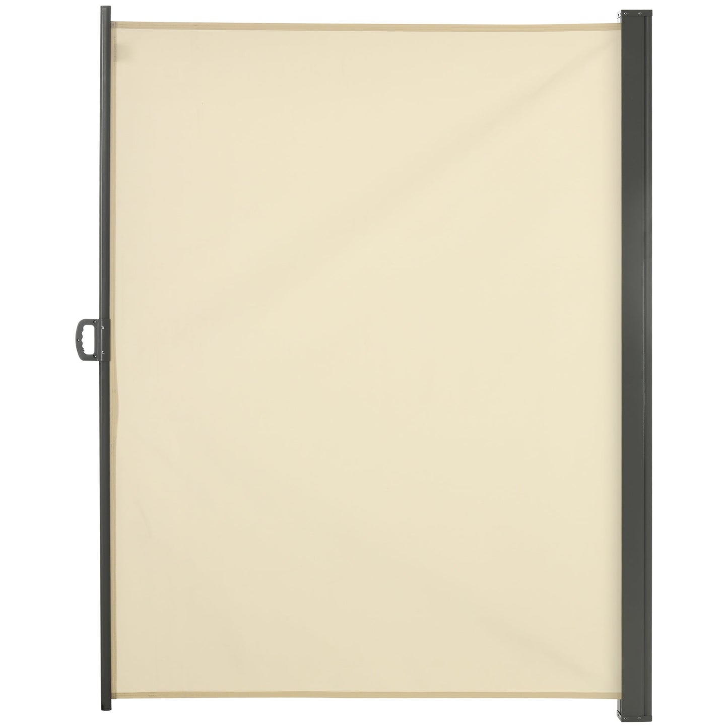 Outsunny Retractable Side Awning Privacy Screen 3m x 2M - Clara Shade Sails - Outsunny - Cream