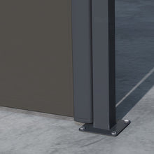 Outsunny Retractable Side Awning Privacy Screen, Black, Dark Grey or Khaki - 4m x 1.6m - Clara Shade Sails - Outsunny - Khaki - 