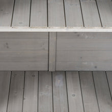 Outsunny Wooden Shutter Panel Garden Cabinet Shed - Natural Wood or Grey - Clara Shade Sails - Outsunny - Grey - 