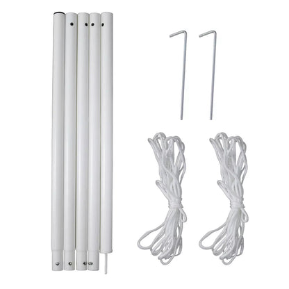 Clara Ropes Shade Sail Pole Kit - 2.5m with Ropes and Ground Spikes – Clara Shade Sails