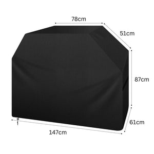 Barbecue Grill Cover Waterproof UV Resistant BBQ Protection - 147cm x 61cm x 122cm Clara Shade Sails