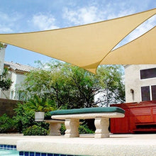 Equilateral Triangle Beige - Sun Shade Sail - Water Resistant UV Garden Canopy Awning 2m 3m 3.6m 5m Clara Shade Sails