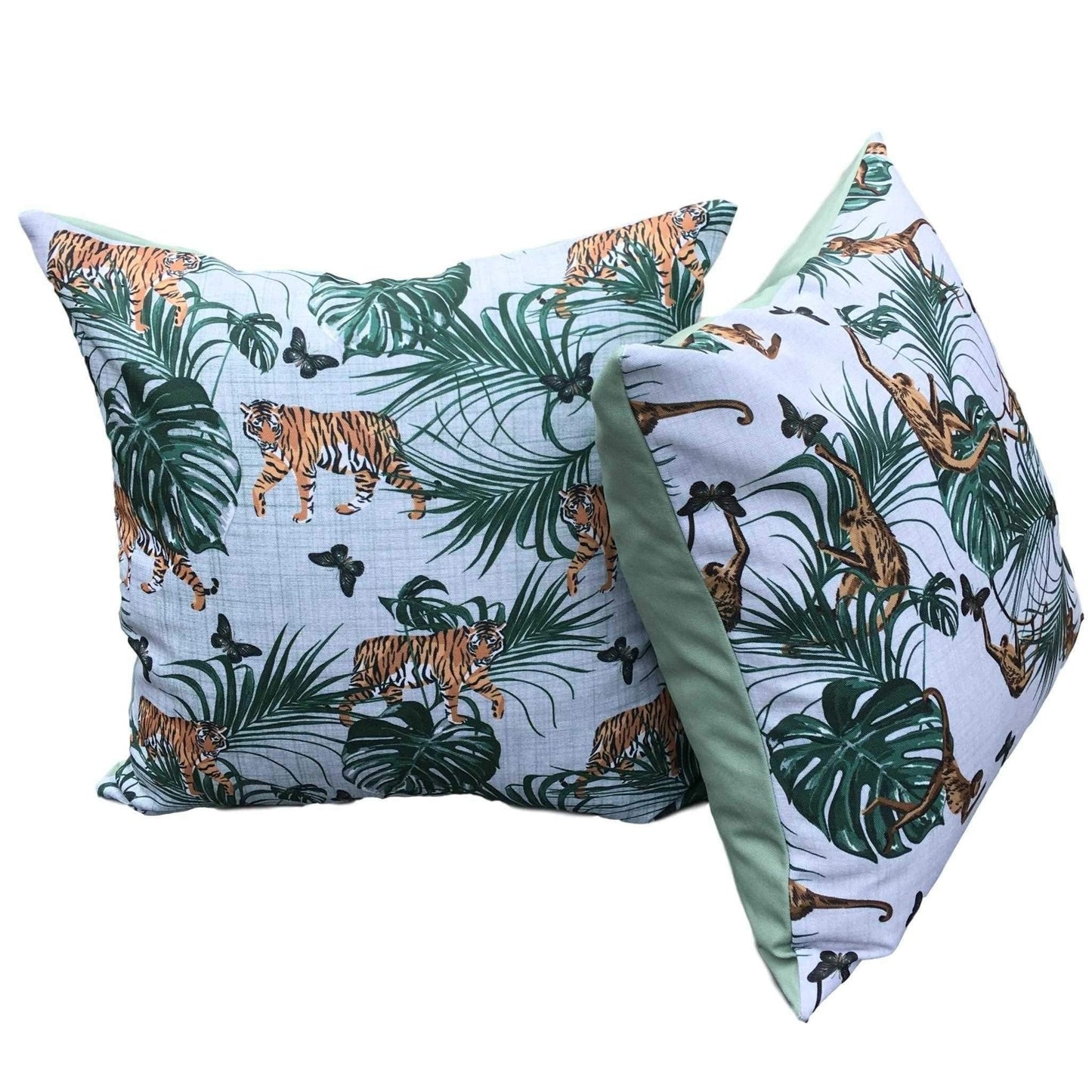 Extra Large 65cms Tiger Water Resistant Garden Floor Cushion Cover Scatter Pillow Cover Tropical Jungle Rainforest Clara Shade Sails