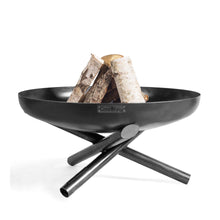 Indiana Round Fire Bowl Pit 70cm - Cook King Garden and Outdoor Patio Entertaining Portable Metal Round Fire Bowl Cook King