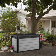 Keter Denali 100 Duotech Garden Storage Box Grey/Black 380L Keter