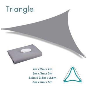 Nearly Perfect - Coloured Shade Sails Opened But Not Used Clara Shade Sails