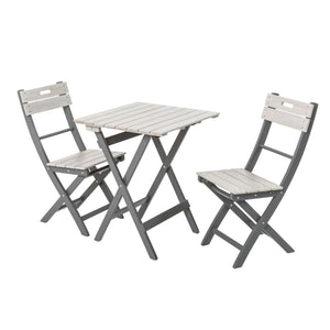 Norfolk Leisure Florenity Bistro Set Folding Table and Chairs Verdi Green, Galaxy Blue, Grigio Grey Norfolk Leisure