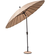 Norfolk Leisure Geisha Style Garden Parasol Umbrellas - 2.7m Crank Handle and Tilt - Taupe, Fuchsia, Purple, Aqua Outdoor Garden Patio (Copy) Norfolk Leisure