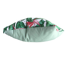 Pink Flower Water Resistant Garden Cushion Cover Scatter Pillow Cover Tropical Jungle Rainforest Clara Shade Sails