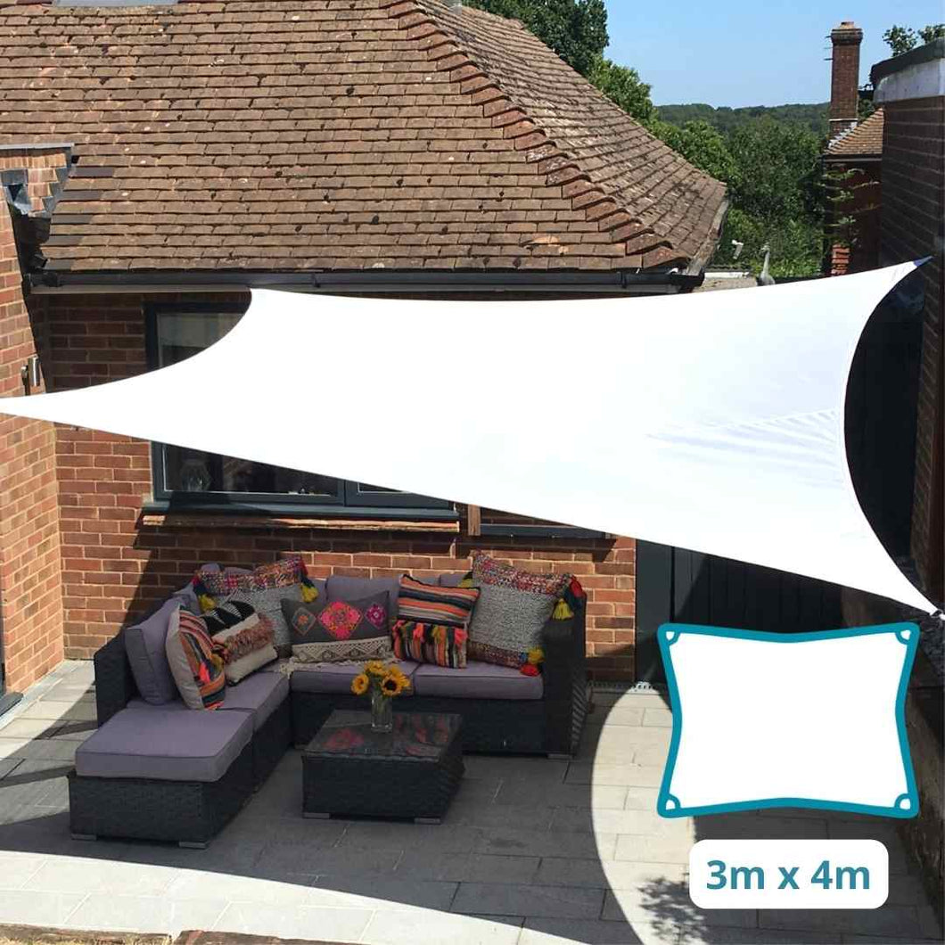 Rectangular Sail Rectangle Shade Sails - Waterproof and UV Resistant up to 98% – Clara ...