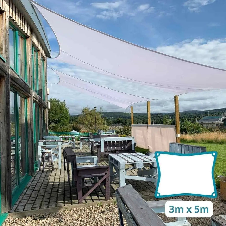 Rectangular Sail Rectangle Shade Sails - Waterproof and UV Resistant up to 98% – Clara ...