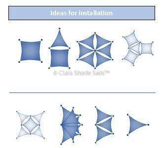Rectangle 4m x 5m - Clara Sun Shade Sail White Waterproof Patio Garden Canopy Awning Clara Shade Sails