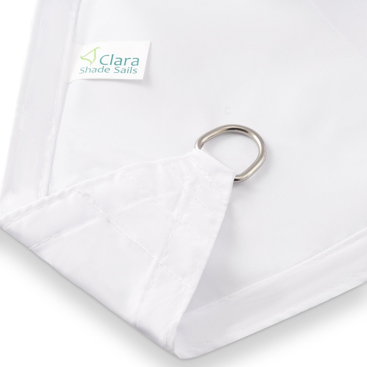 Rectangle 4m x 5m - Clara Sun Shade Sail White Waterproof Patio Garden Canopy Awning Clara Shade Sails
