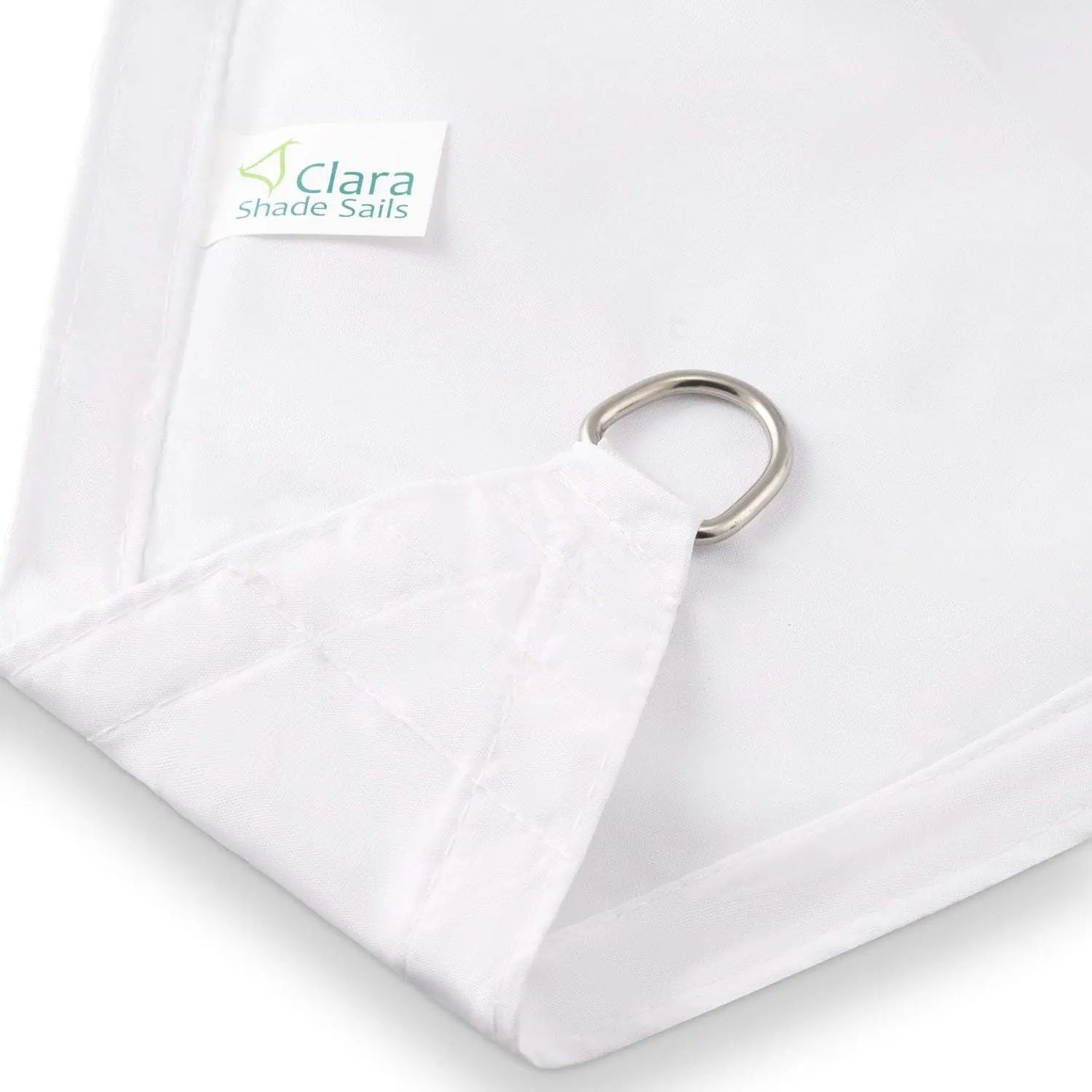 Square 2m - Clara Sun Shade Sail White Waterproof UV Patio Garden Canopy Awning Clara Shade Sails