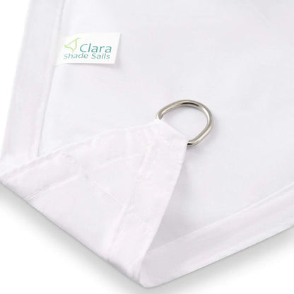 Square 2m - Clara Sun Shade Sail White Waterproof UV Patio Garden Canopy Awning Clara Shade Sails