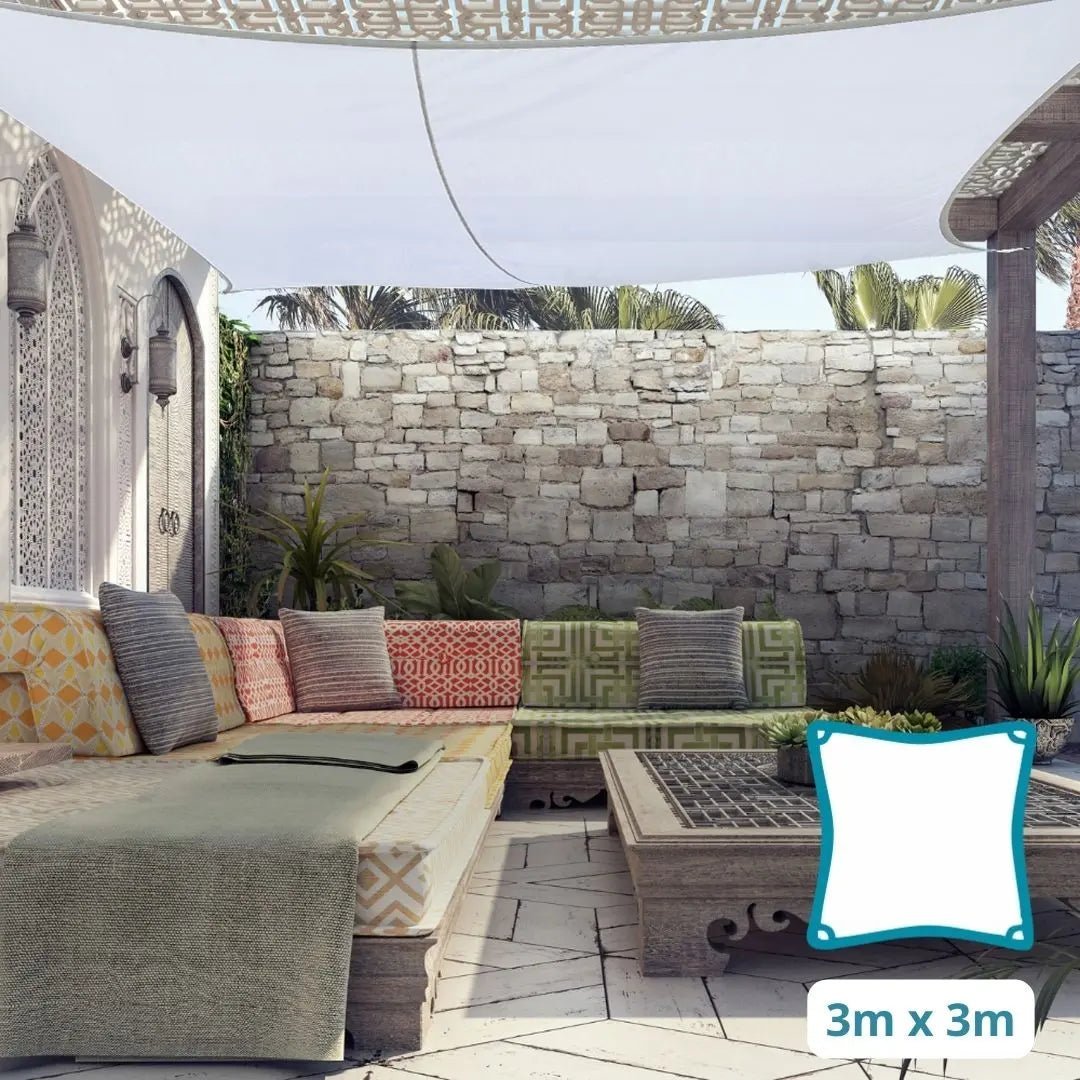 UV Protected Garden Shade Sail, Triangle Sun Shade Canopy for Outdoor