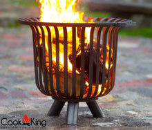 Verona Fire Basket - Cook King Garden and Outdoor Patio Entertaining Portable Metal Round 60cm Cook King